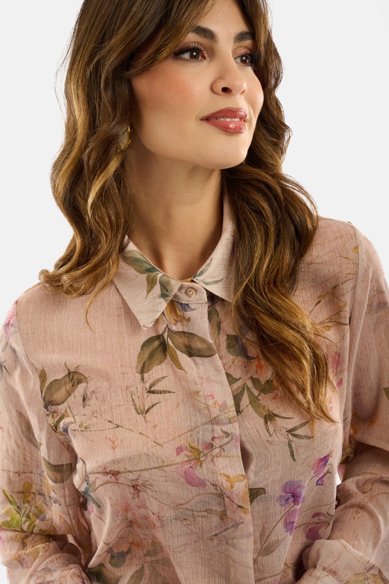 Camicia stampa floreale...