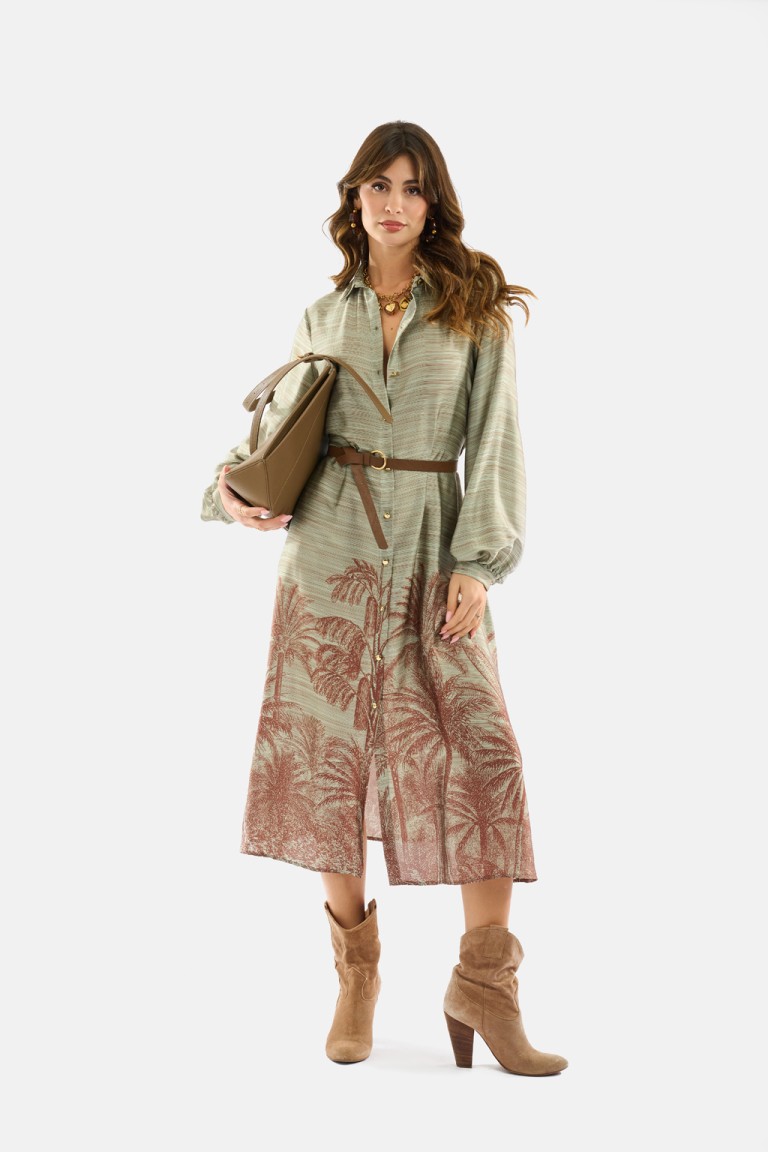 Abito chemisier stampa...