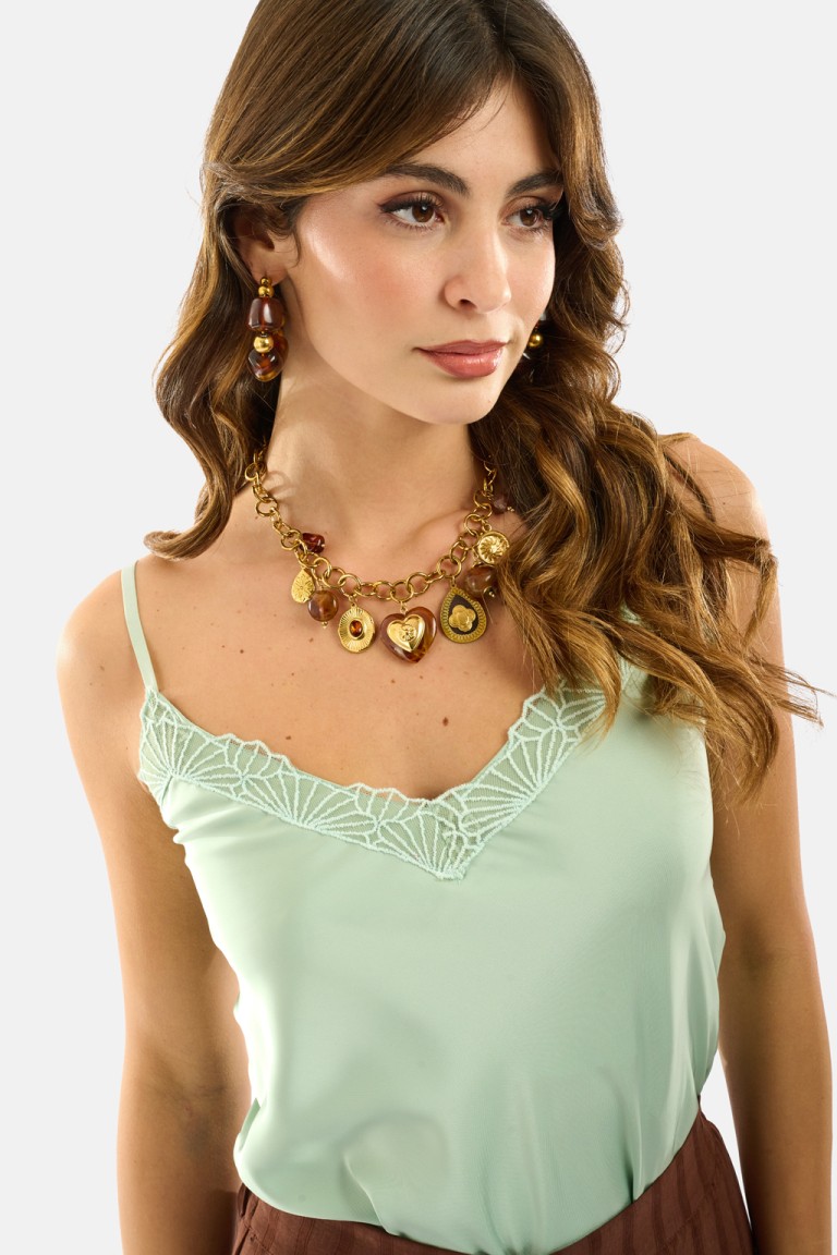 Top lingerie inserto pizzo