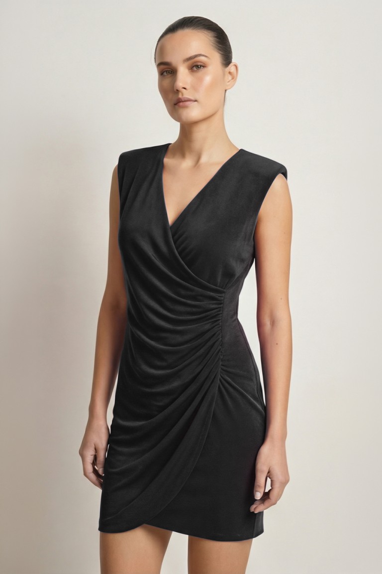 Abito scollo incrociato e...