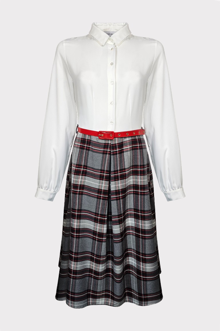 Abito gonna tartan