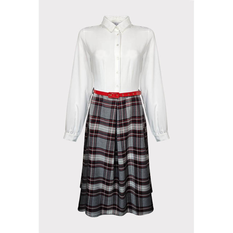 Abito gonna tartan