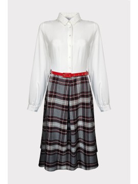 Abito gonna tartan