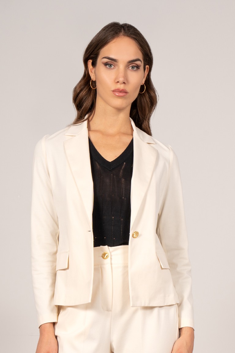 Blazer monopetto punto milano