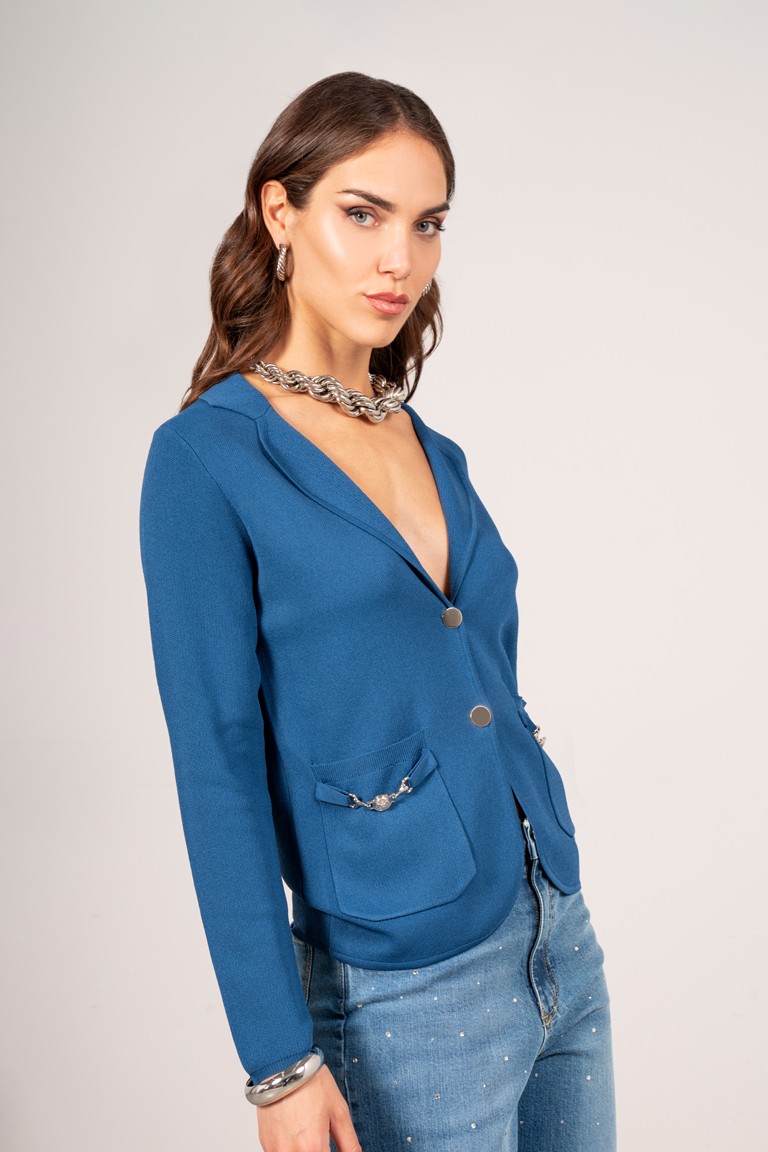 Cardigan con accessori