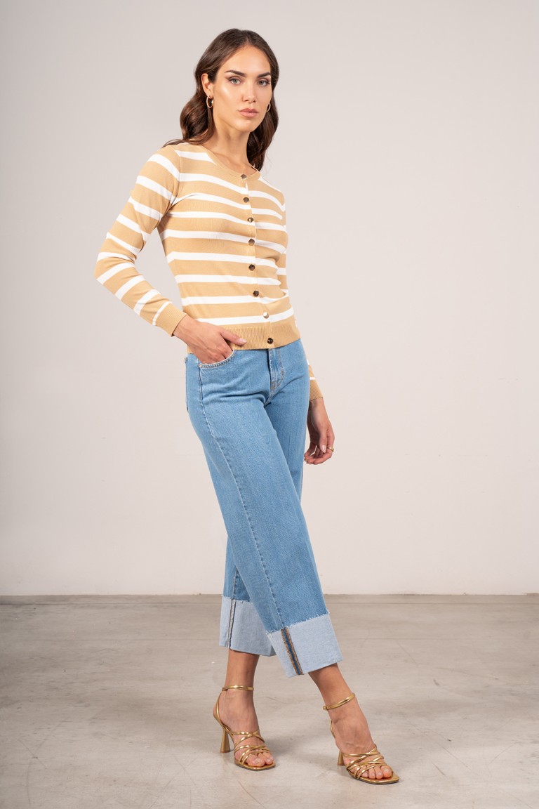 Cardigan a righe