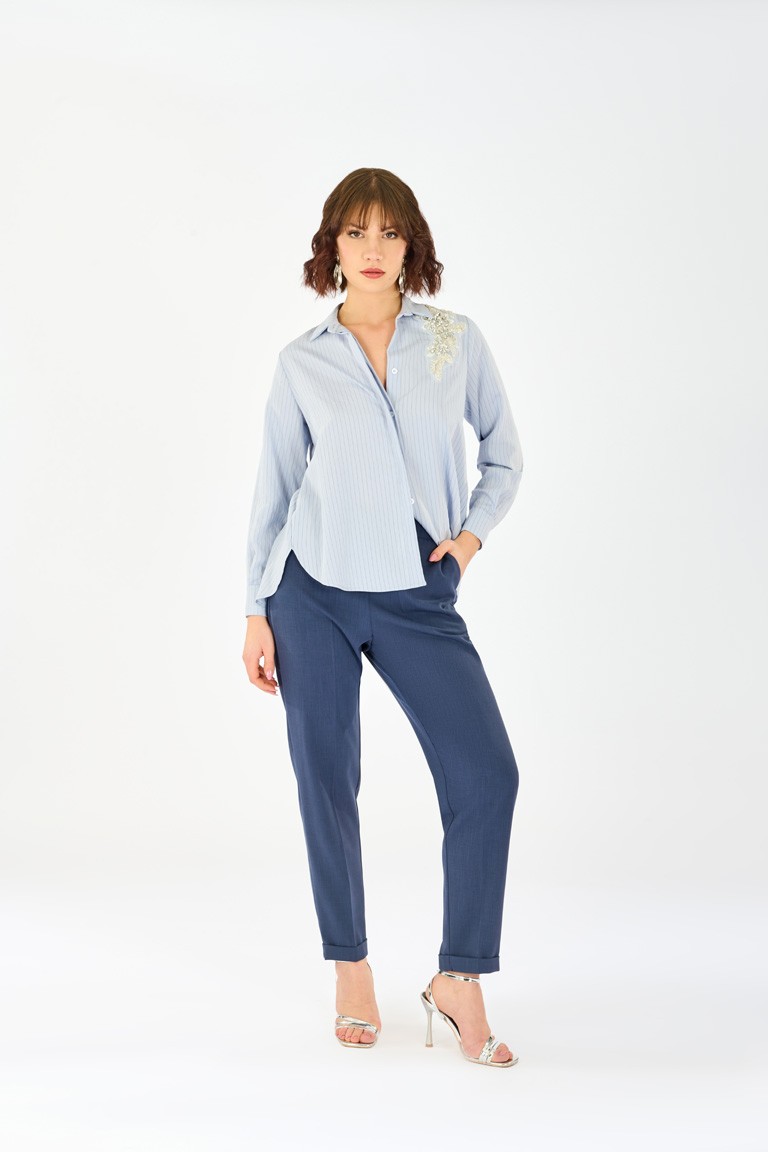 Pantalone retro elastico