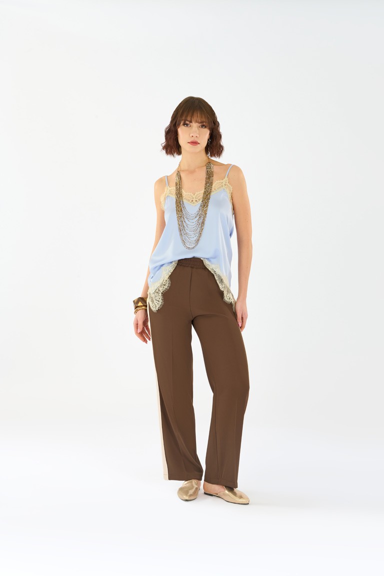 Pantalone banda e piping