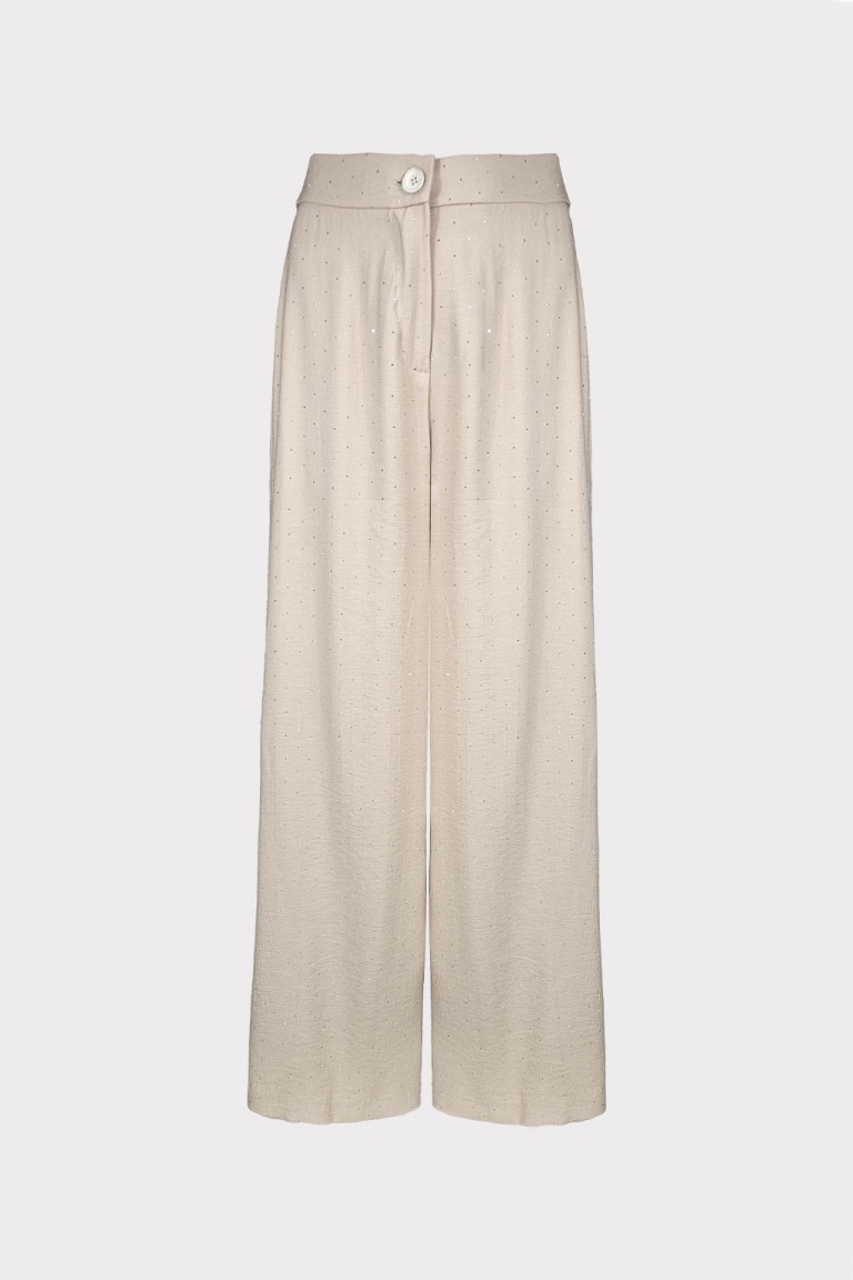 Pantalone tessuto borchiette