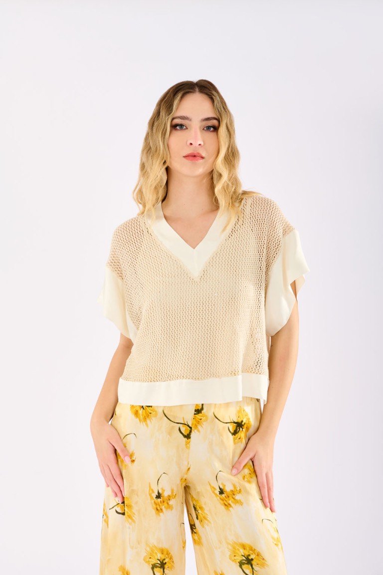 Blusa in mesh