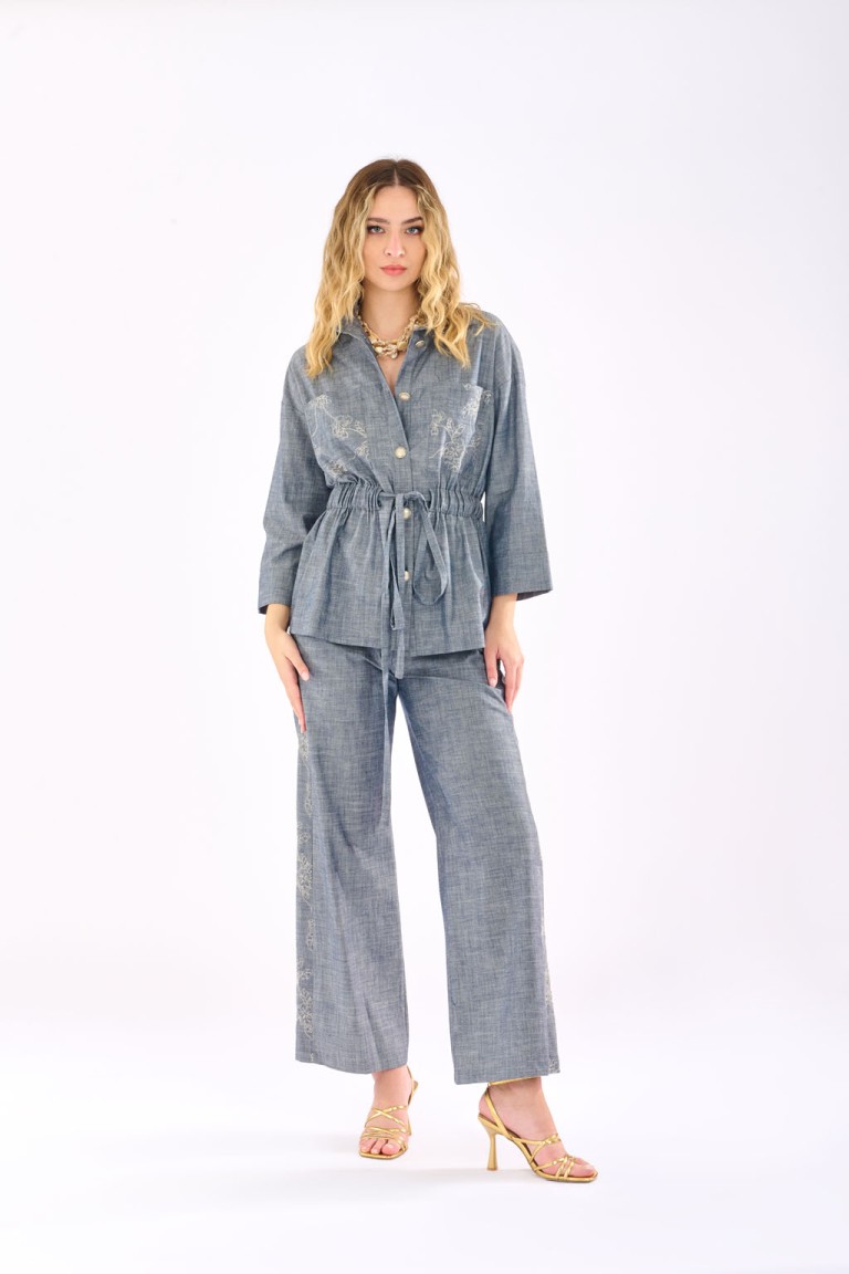 Pantalone chambray
