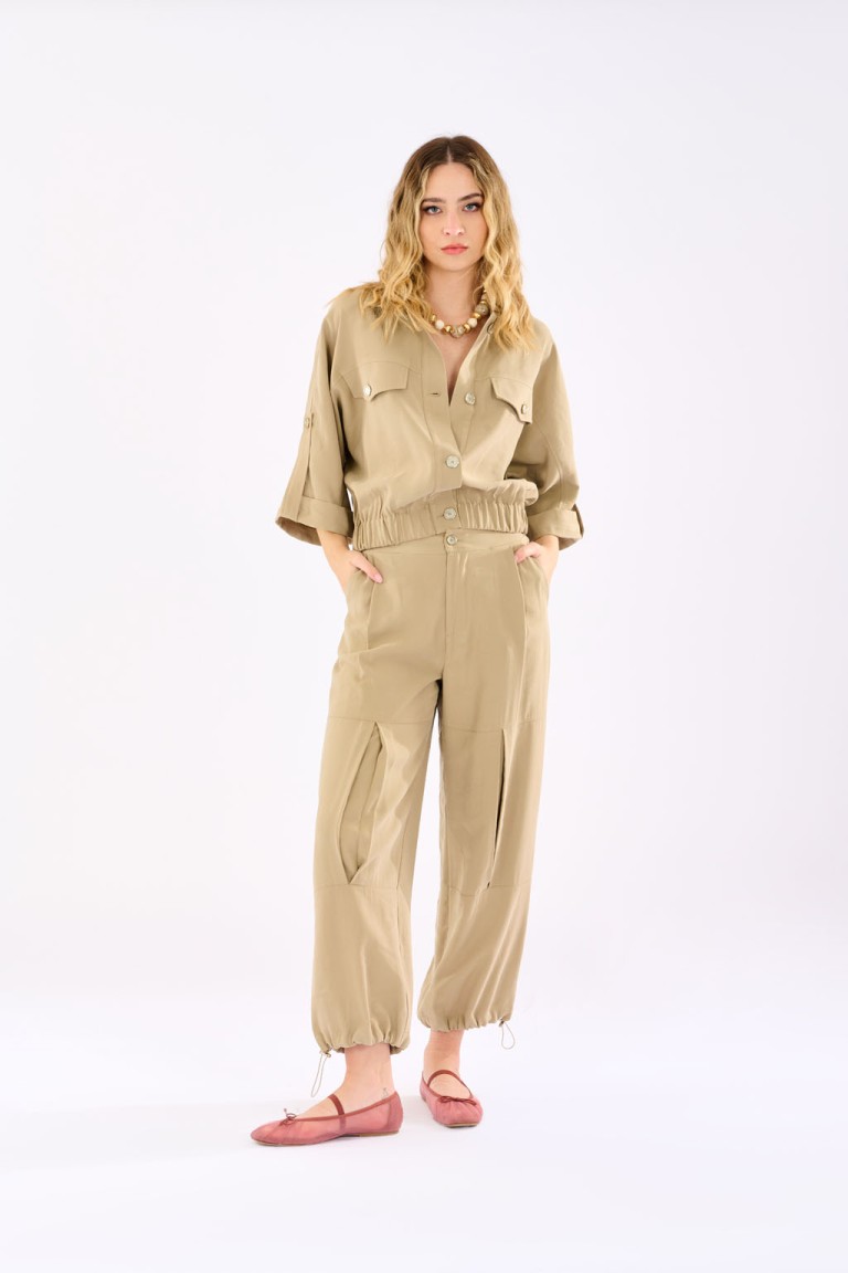 Pantalone con coulisse al...