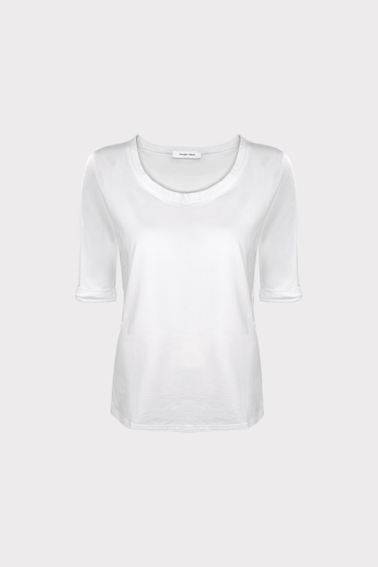 Maglia scollo madonna...