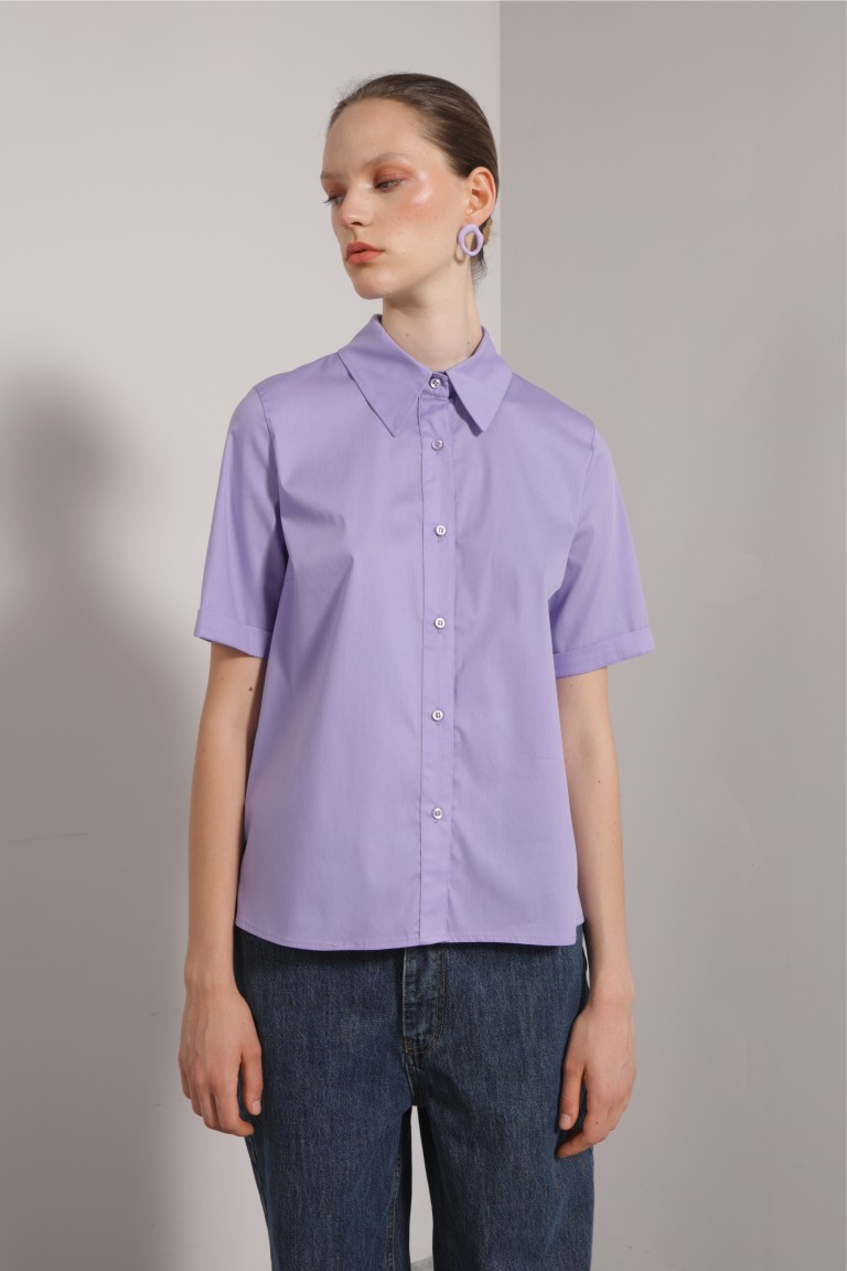 Camicia cotone mezza manica