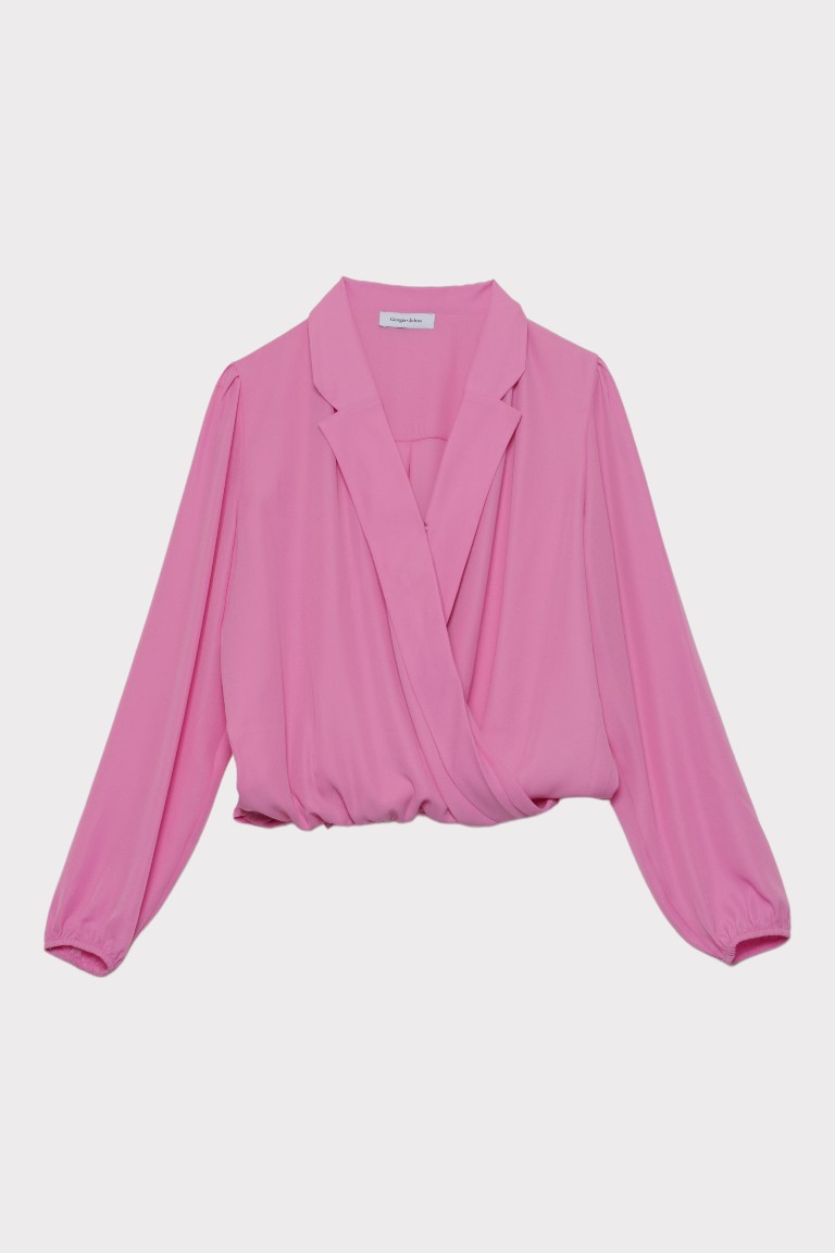 Blusa scollo a rever