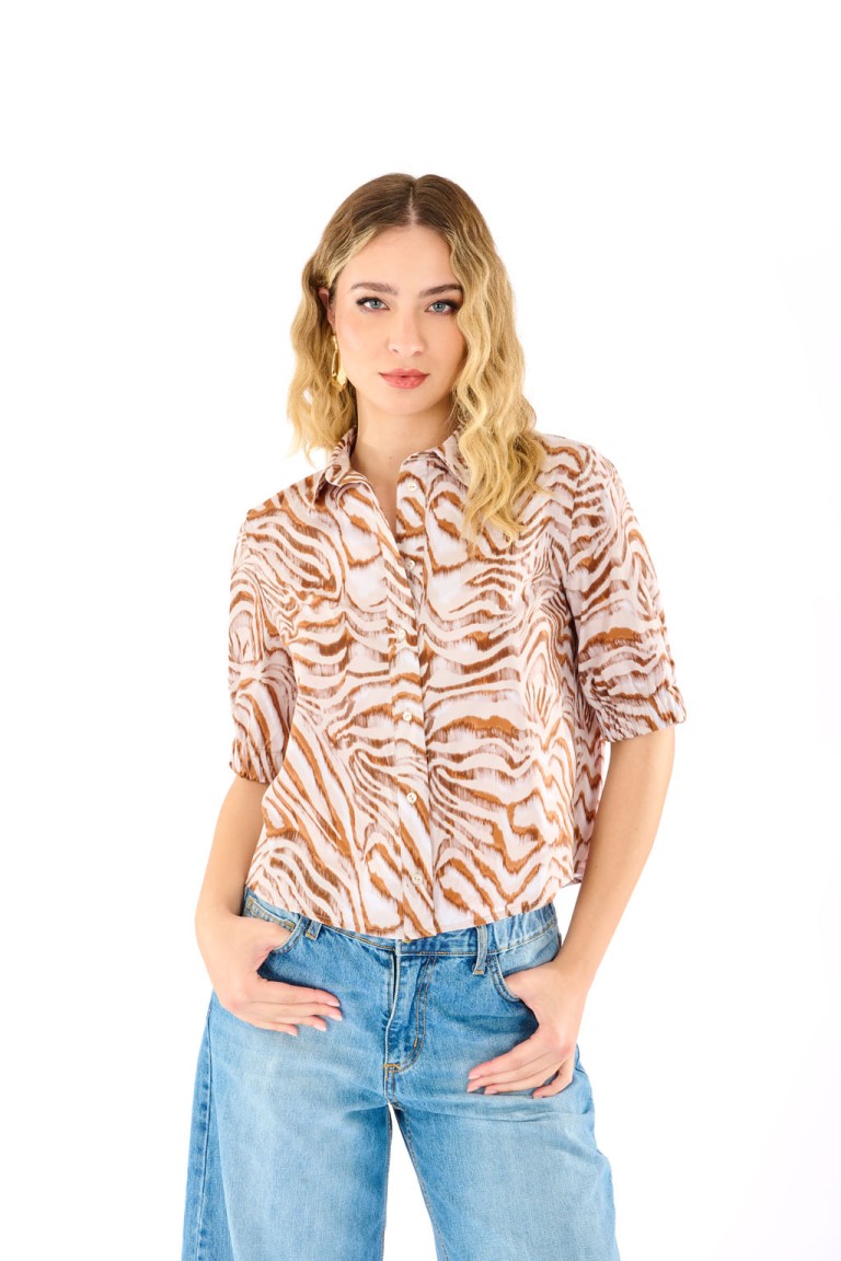 Camicia stampa zebra