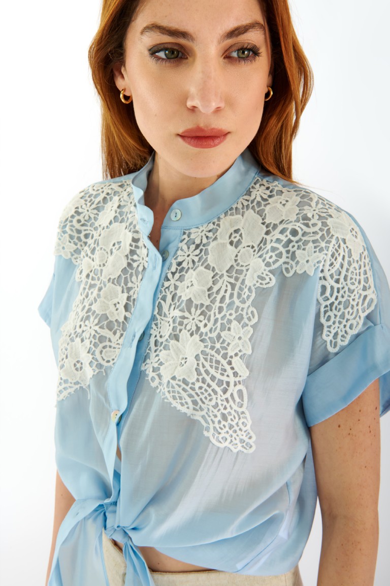Blusa in lyocell
