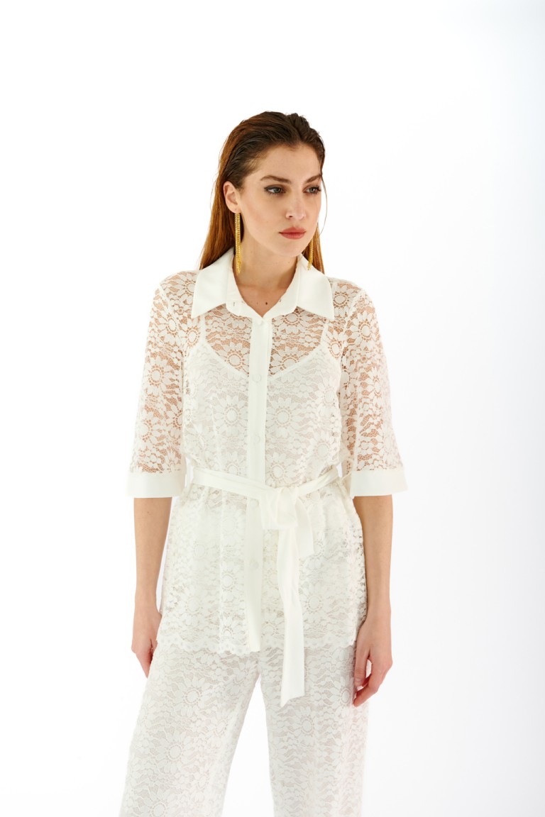 Twinset ricami in pizzo