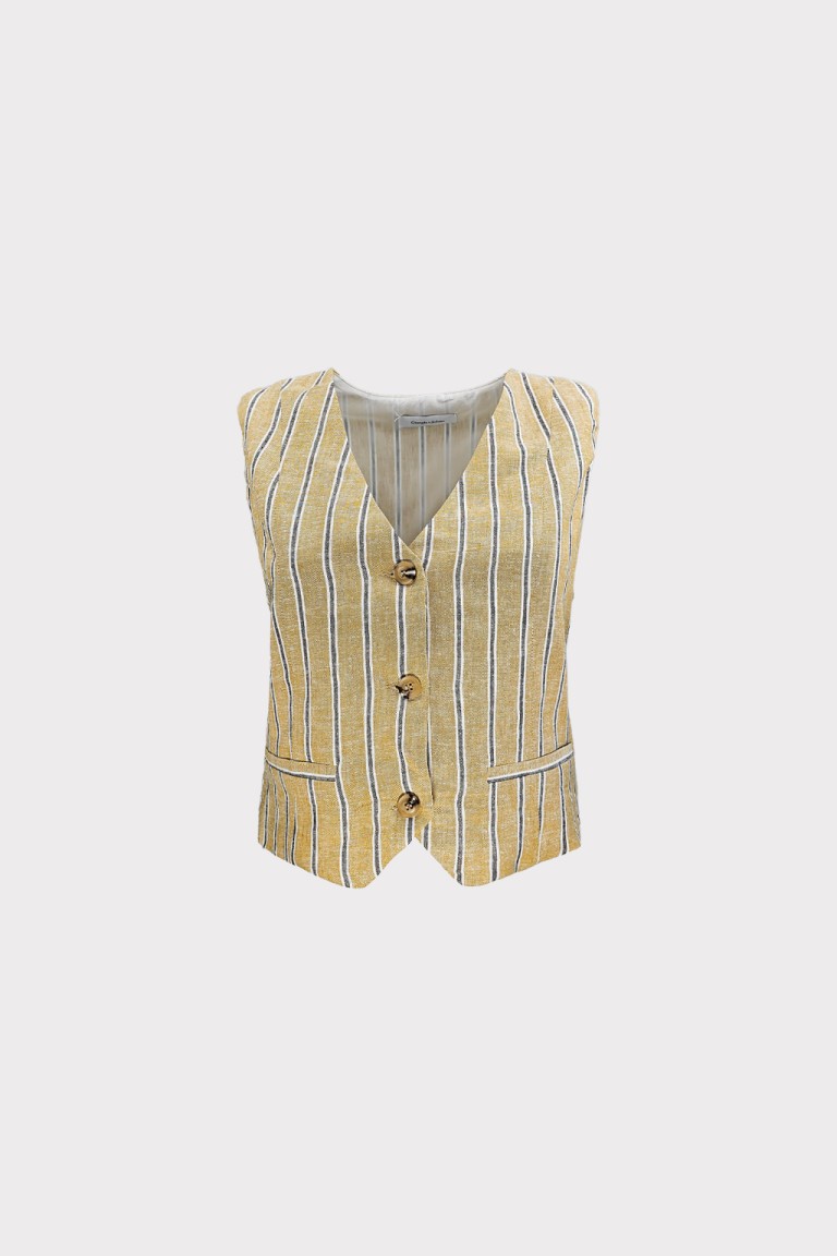 Gilet sartoriale in lino