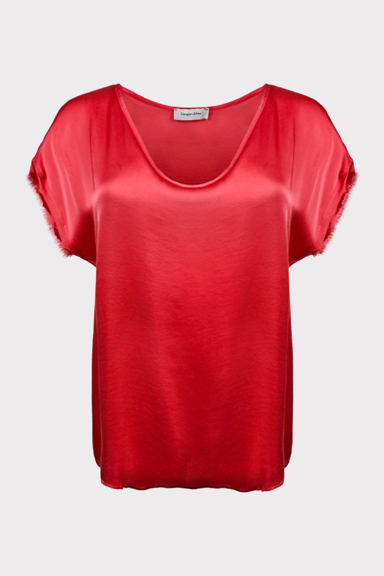 Blusa manica frangetta