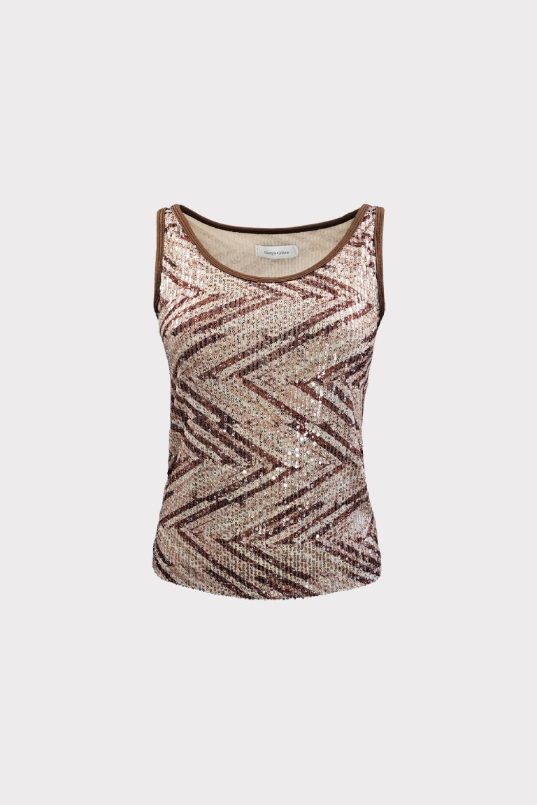 Top con paillettes