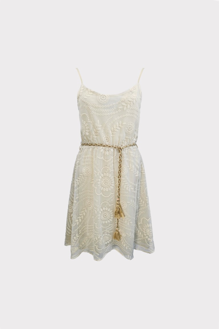 Abito corto in macrame'