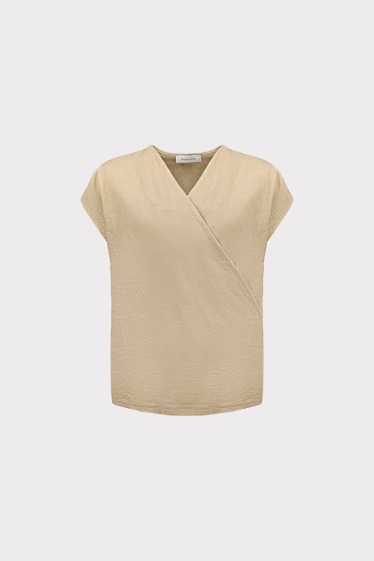 Blusa scollo incrociato