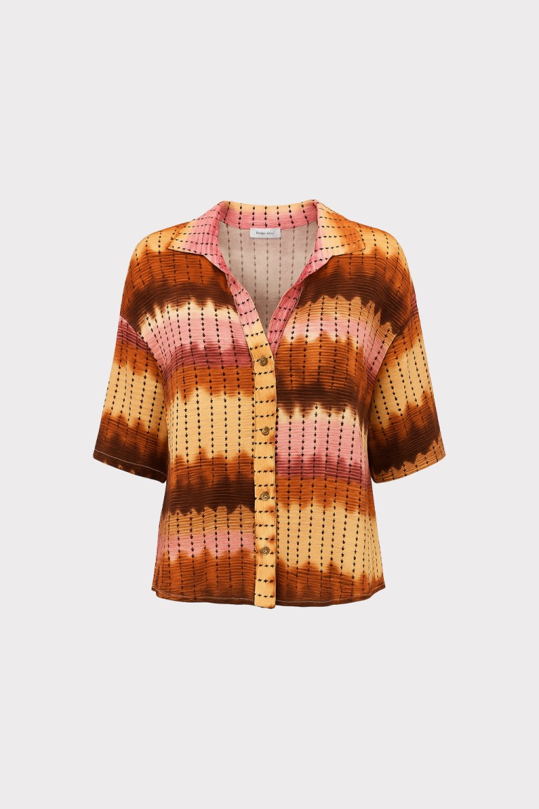 Camicia over stampata