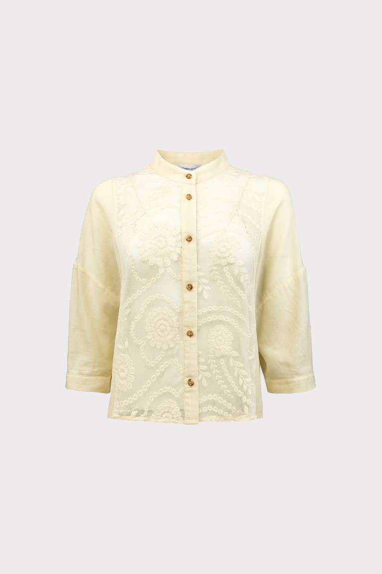 Camicia inserti macrame'
