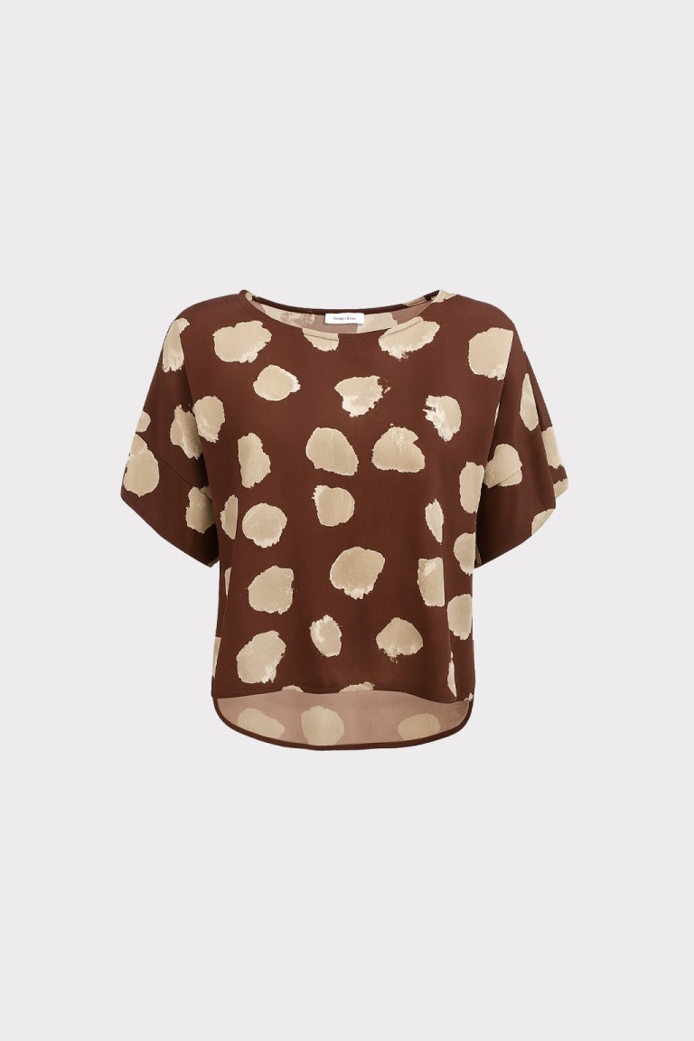 Blusa viscosa stampata