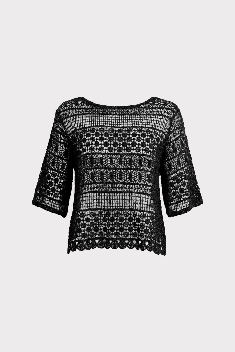 Blusa pointelle