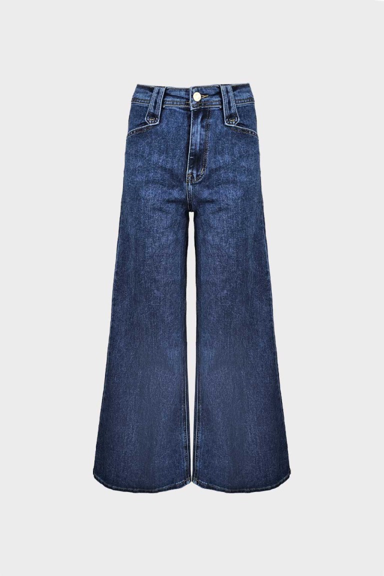 Jeans gamba larga