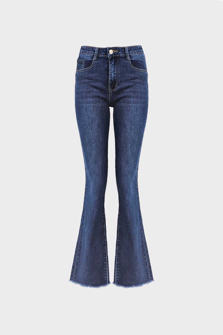 Jeans orlo sfrangiato