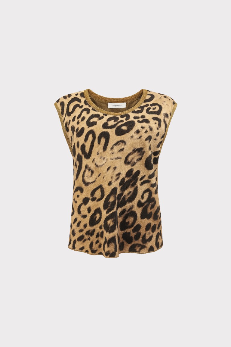 Top stampa animalier