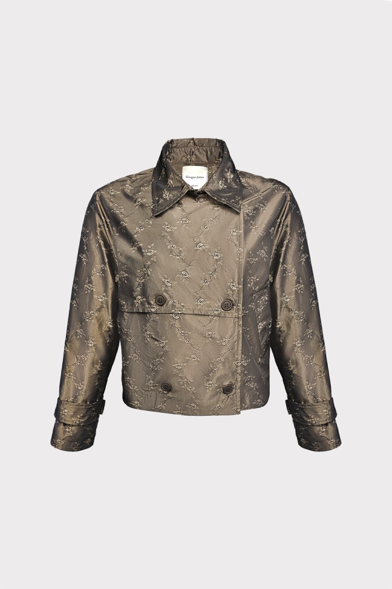 Trench ricamato