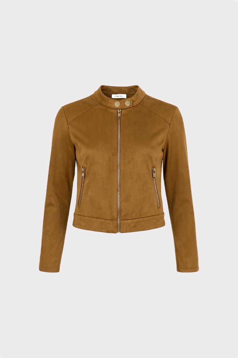 Giacca effetto suede