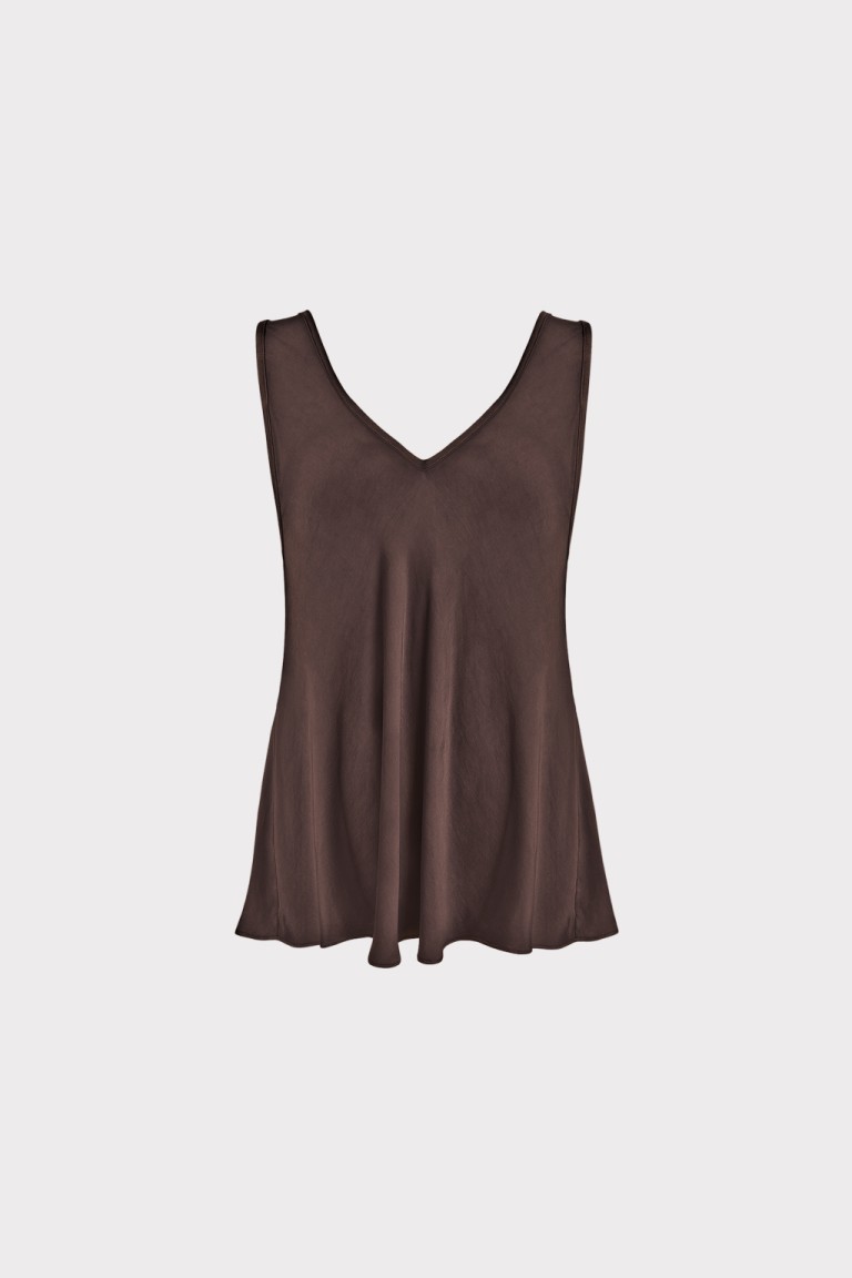 Top raso scollo V