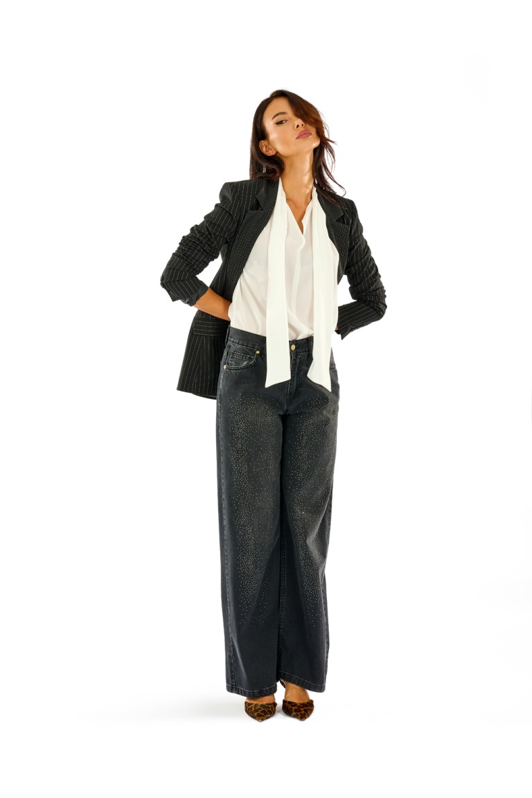 Blusa con fiocco