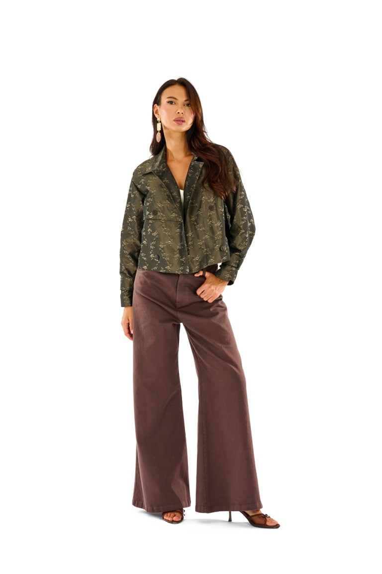 Trench ricamato
