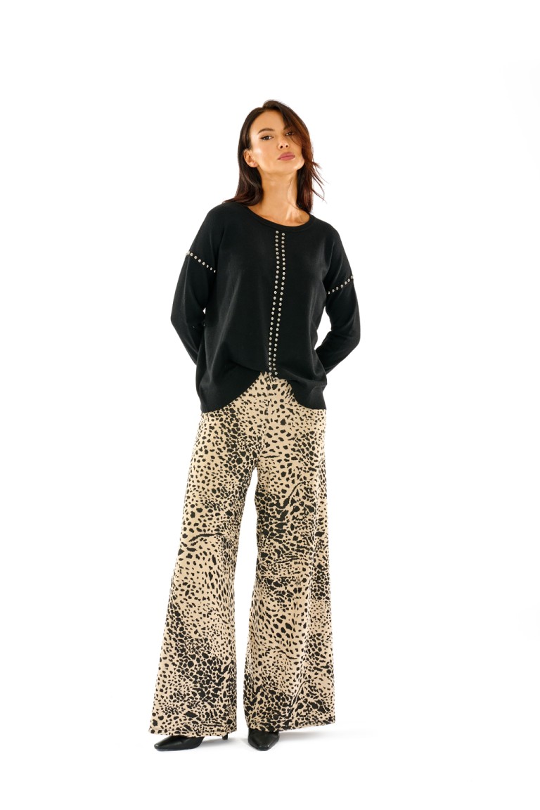 Pantaloni jacquard