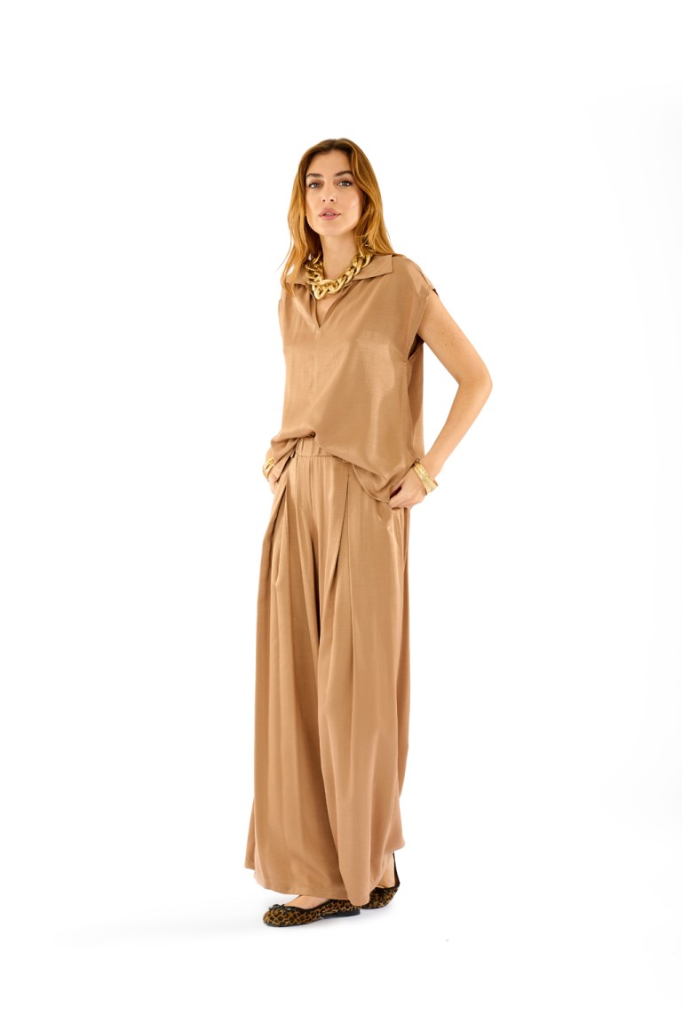 Blusa raso increspato