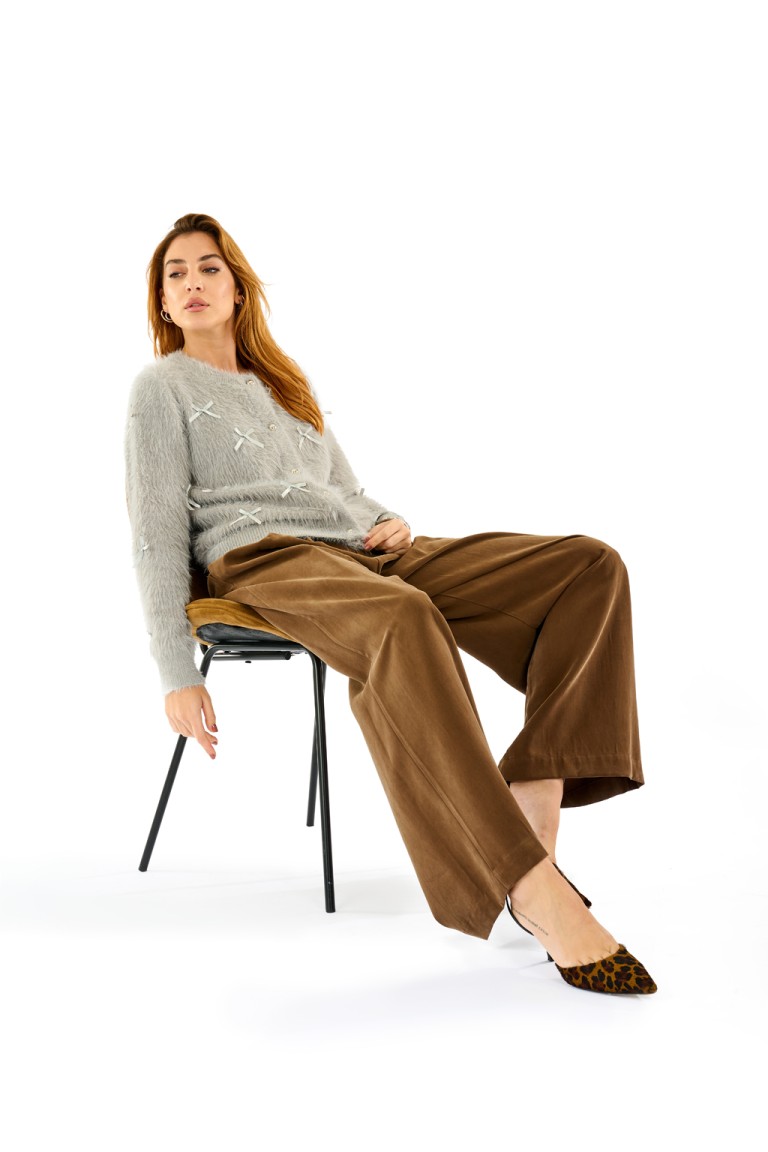 Cardigan con fiocchi