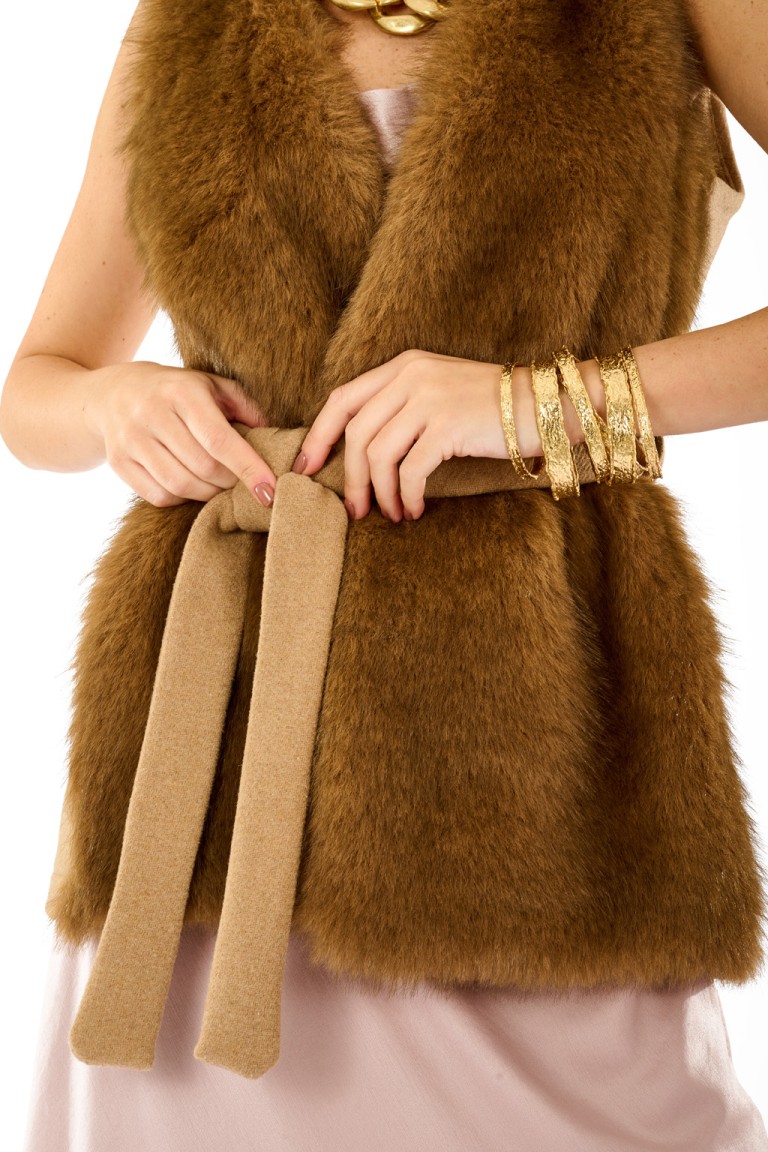 Gilet bimaterico