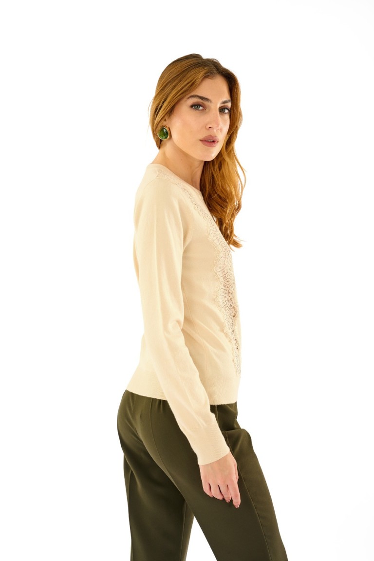 Maglia inserti pizzo