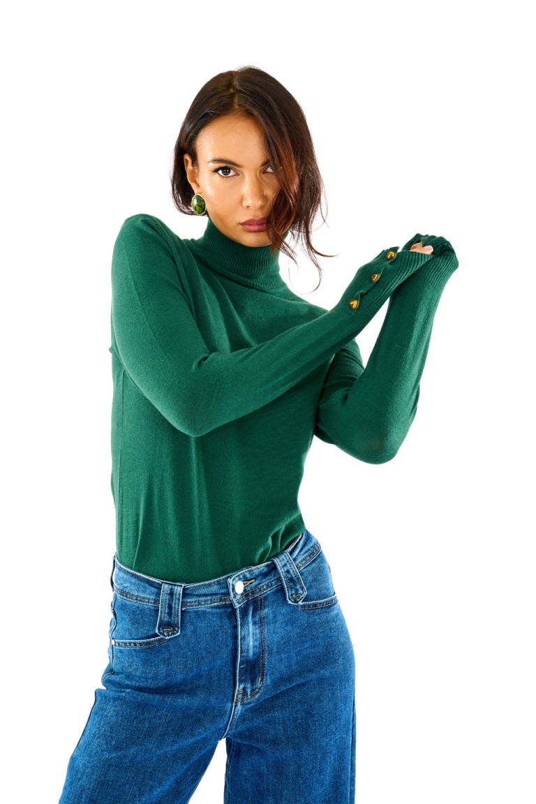 Maglione collo alto