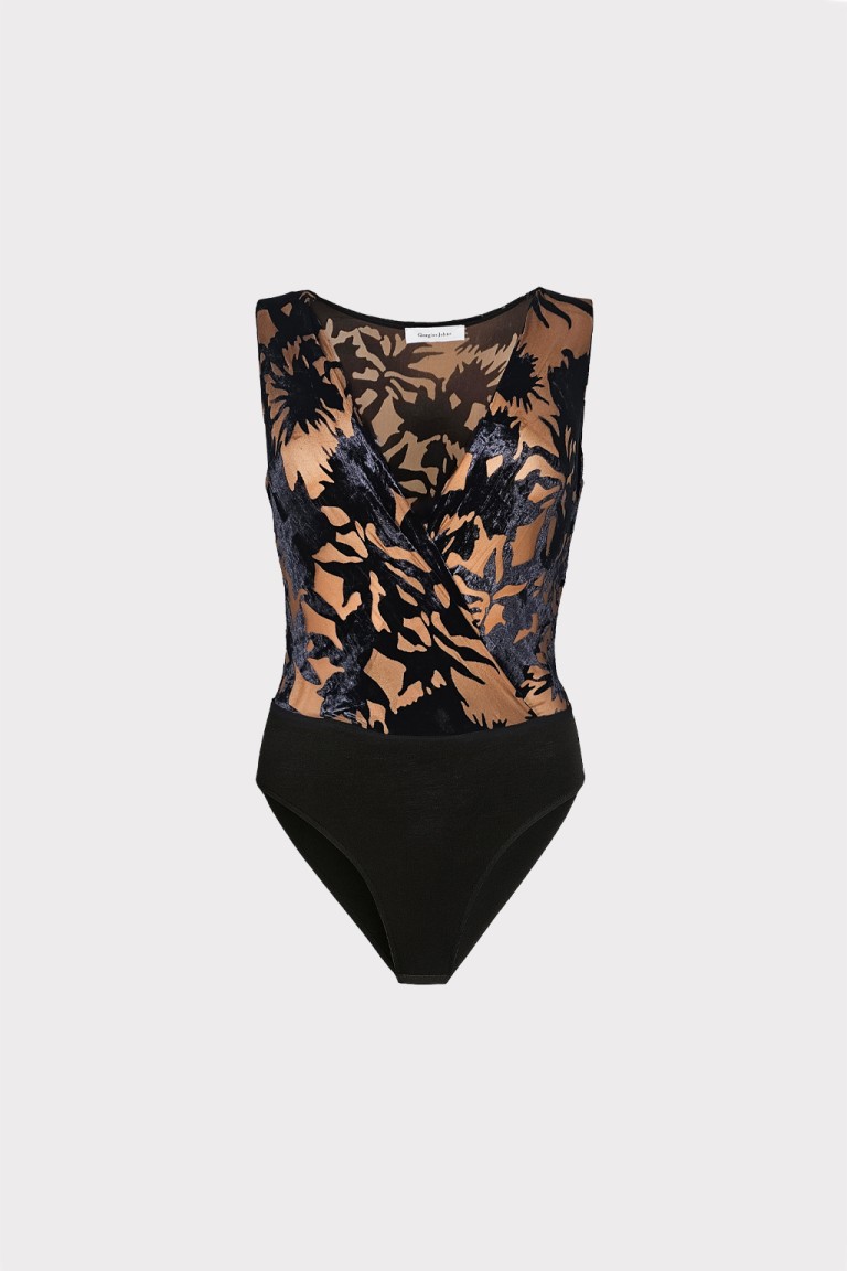 Body scollo a V fantasia