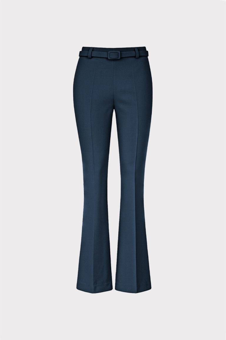 Pantalone zampa con cintura