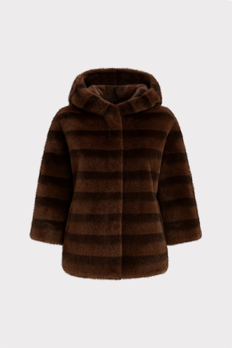 Cappotto pelliccia con...