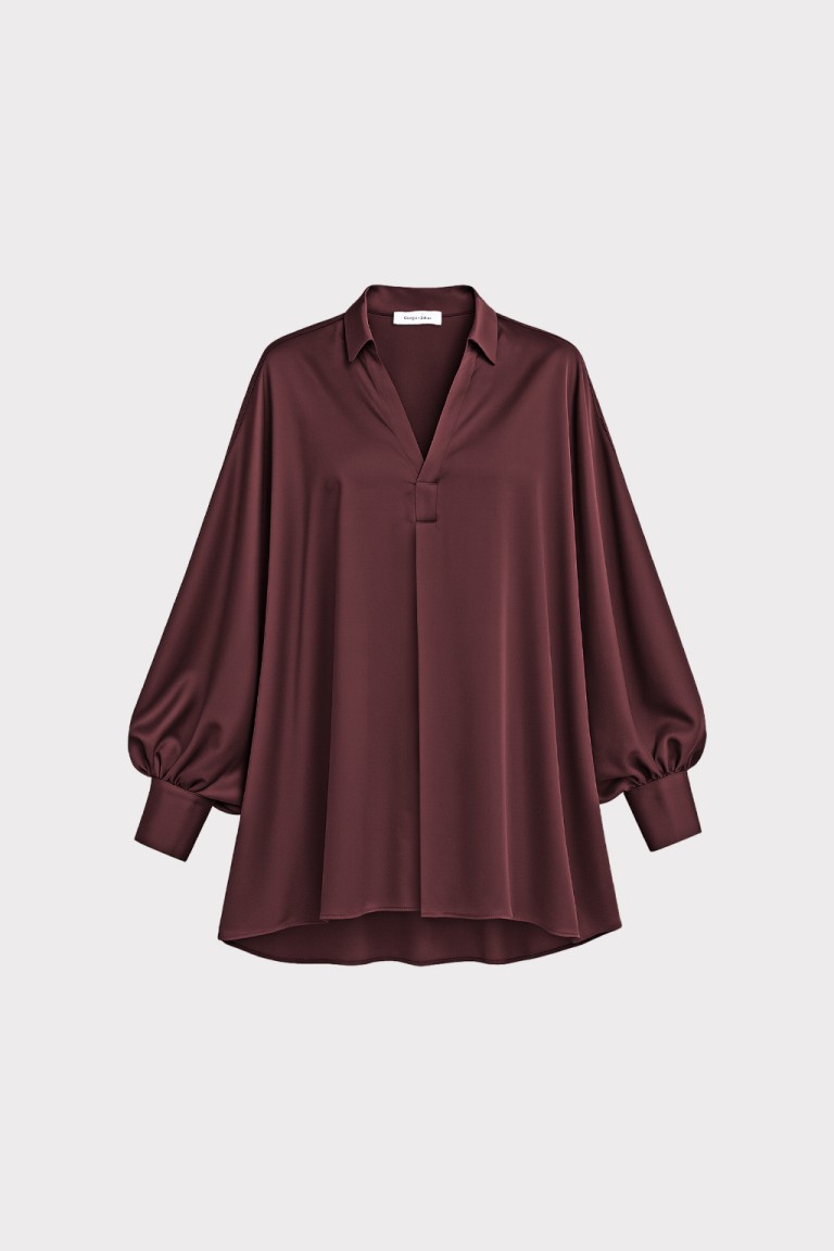 Blusa fluida satin