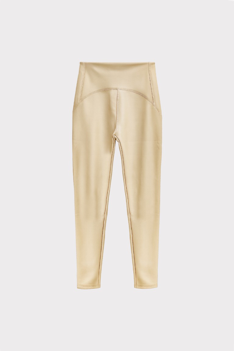 Pantaloni slim fit ecopelle